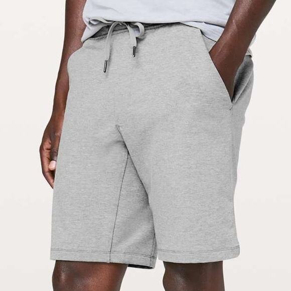 Lululemon City Sweat Short 9.5" Heathered Core Medium Grey Men's Size XL GUC - Picture 1 of 12